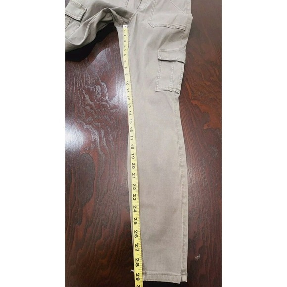 SPANX Stretch‎ Twill High Rise Ankle Skinny Cargo Pants Olive Green NWOT Medium - Picture 12 of 12